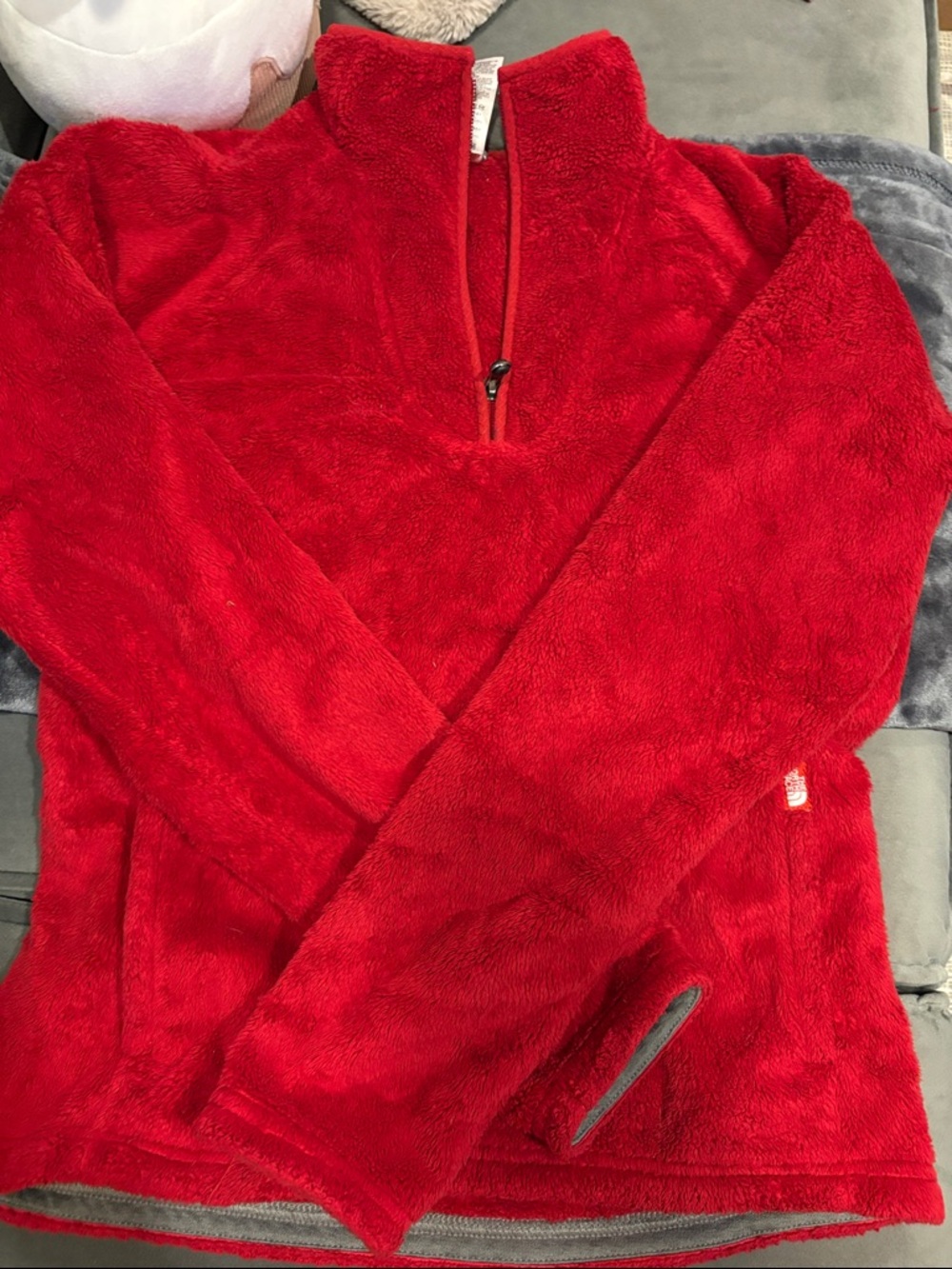 The North Face Red Sherpa Fleece Jacket
